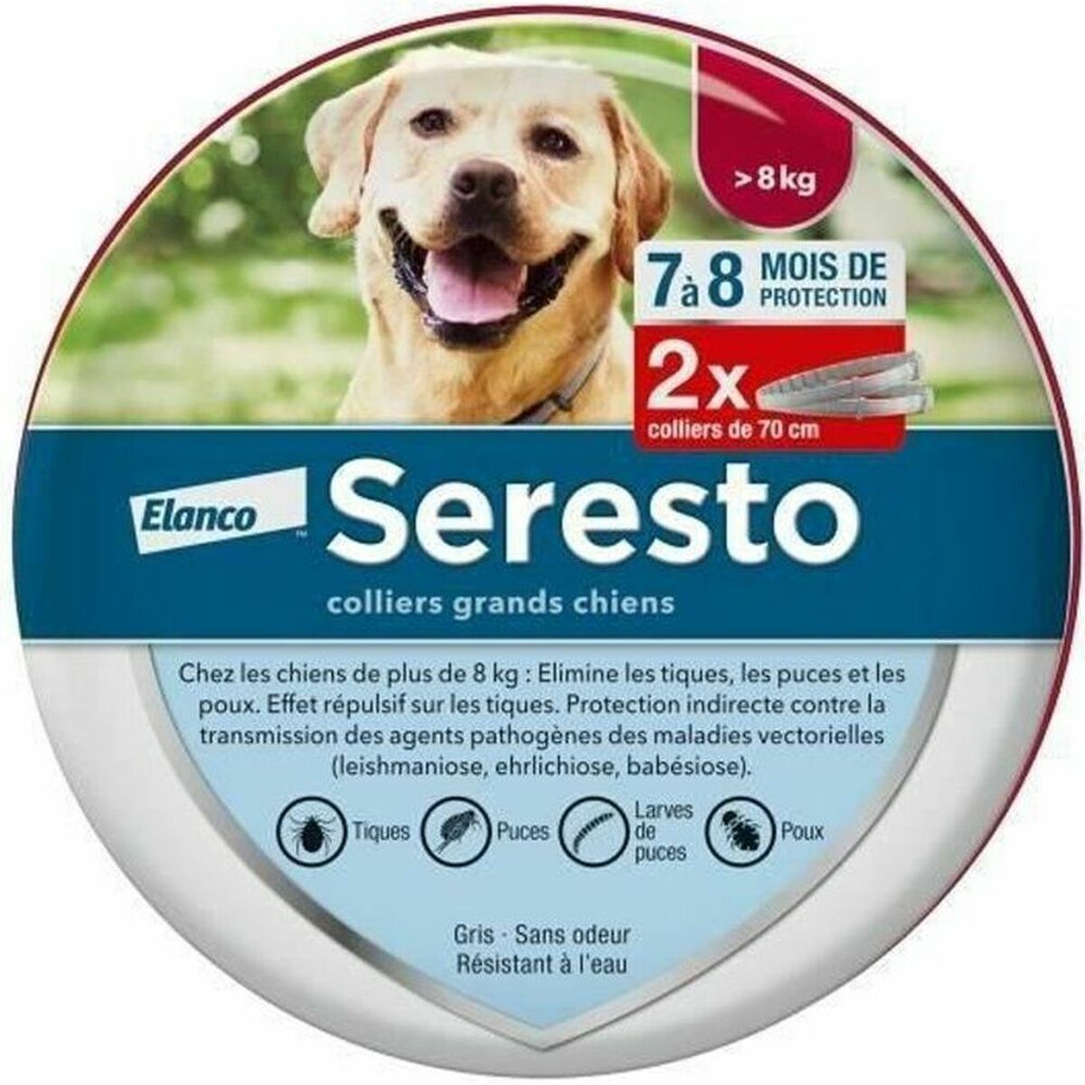 Anti-parasite collar Seresto 70 cm 2 antal