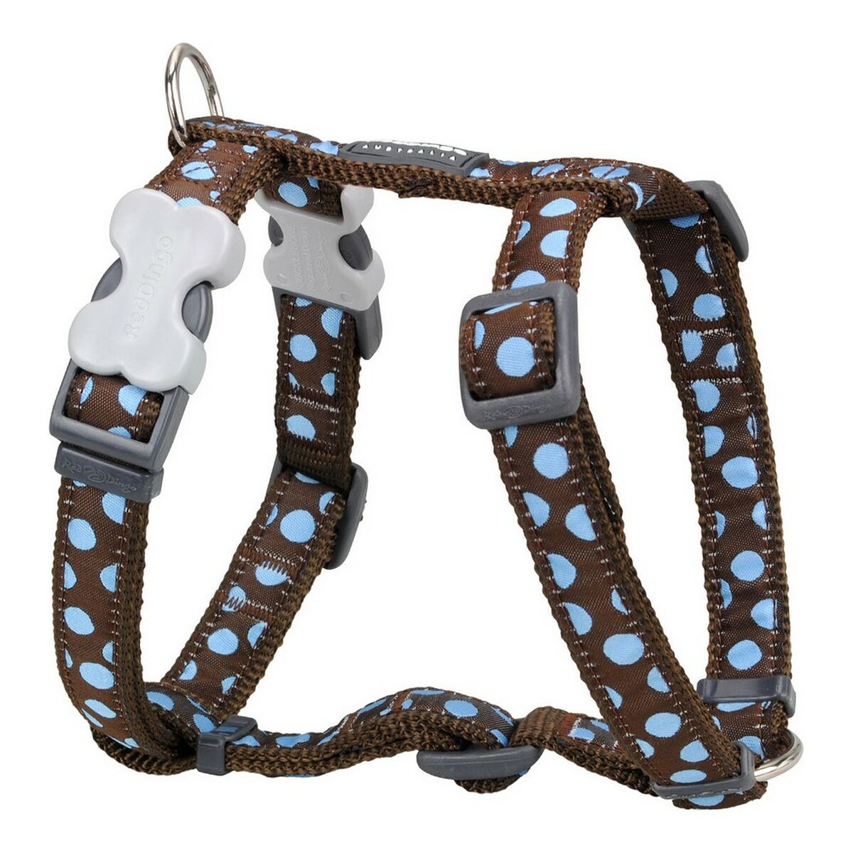 Dog harness Red Dingo Style Pea 46-76 cm