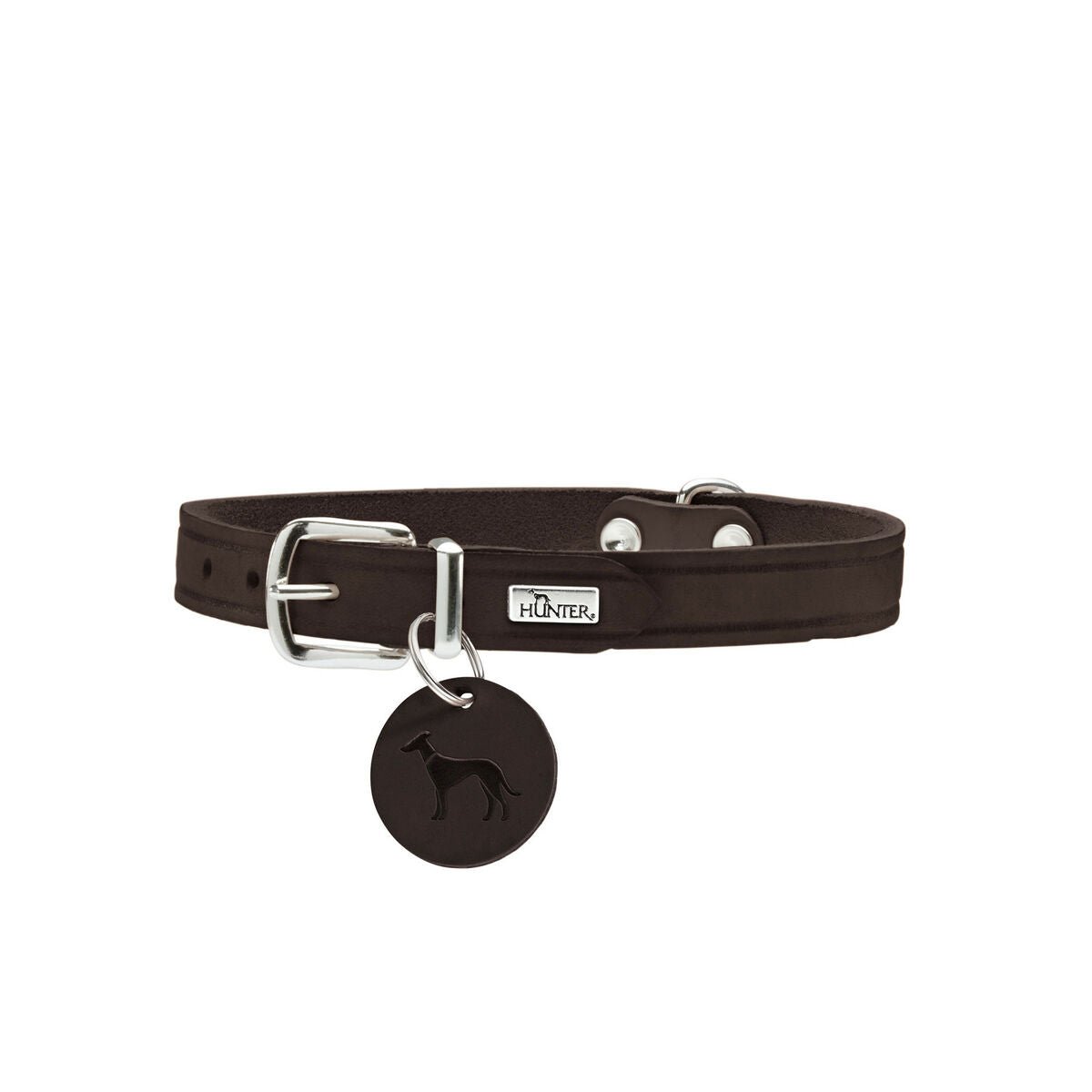 Hundhalsband Hunter Aalborg Choklad L 45-55 cm