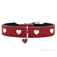 Hundhalsband Hunter Love M/L 47-54 cm Röd - Hunter | Valpoteket