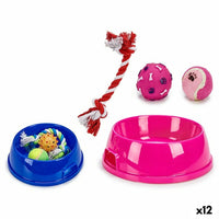 Hundmatare Set Plast 25,8 x 7,5 x 25,8 cm (12 antal) - Mascow | Valpoteket