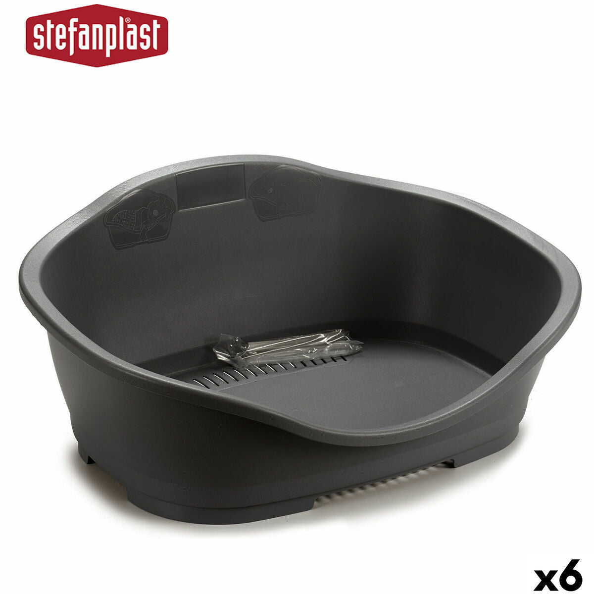 Säng för husdjur Stefanplast 97621 Grå Plast 68 x 27,5 x 49 cm 6 antal