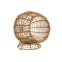 Säng för husdjur Home ESPRIT Vit Naturell syntetisk rattan 60 x 58 x 58 cm - Home ESPRIT | Valpoteket