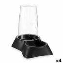 Food bowl for pets Automatic/device Black polypropylene 3.5 L 21.5 x 32.5 x 32.5 cm (4 quantities)