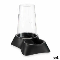 Food bowl for pets Automatic/device Black polypropylene 3.5 L 21.5 x 32.5 x 32.5 cm (4 quantities)