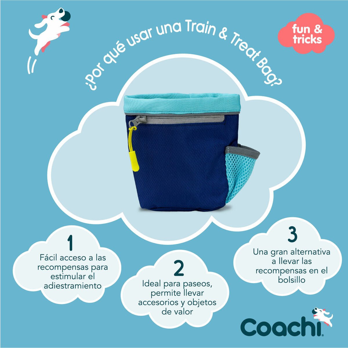 Bag Coachi Train & Treat Blå