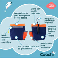 Bag Coachi Train & Treat Blå Korall - Coachi | Valpoteket