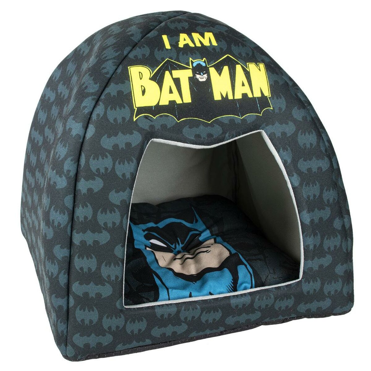 Dog bed Batman Black