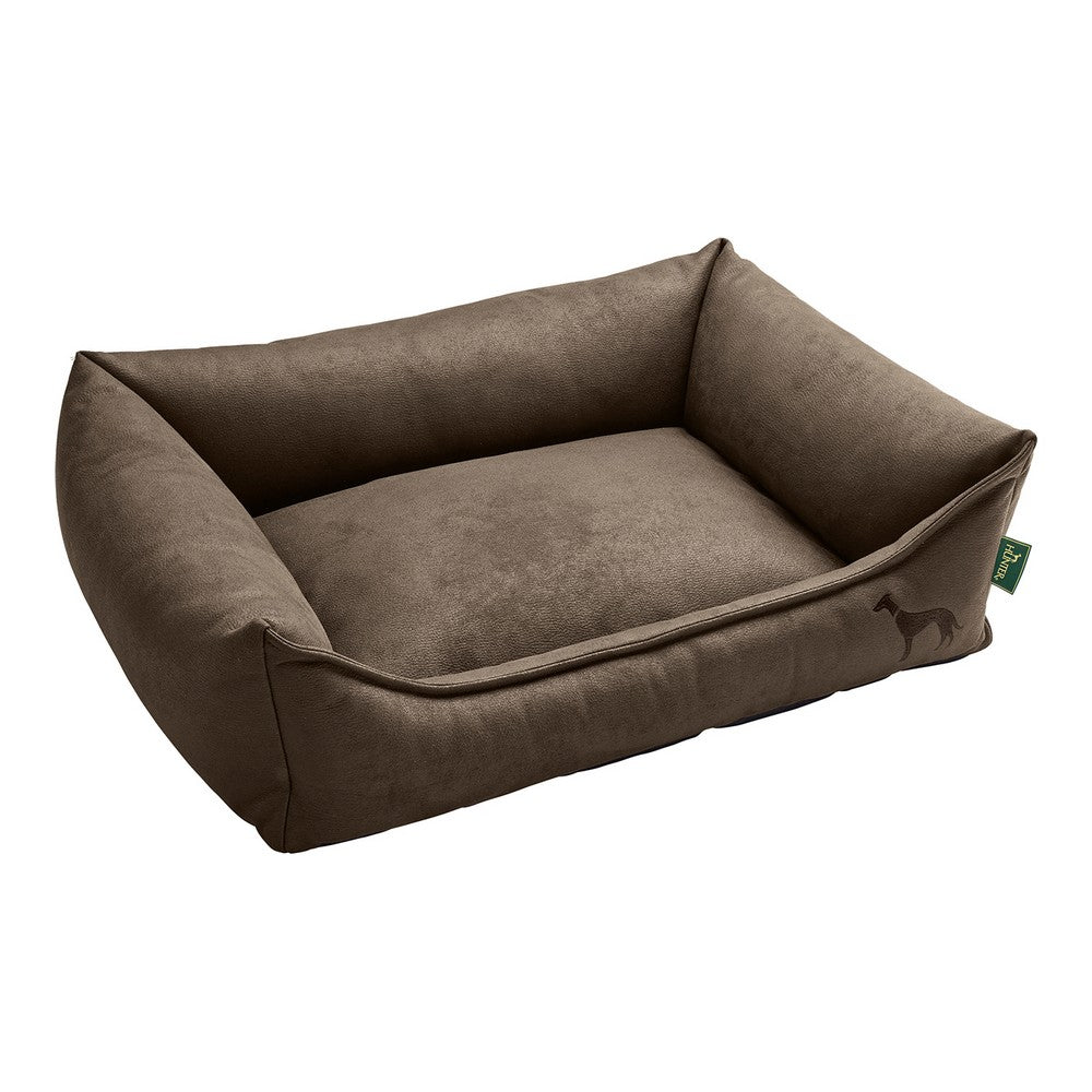 Dog bed Hunter Bologna Synthetic leather Brown (70 x 50 cm)