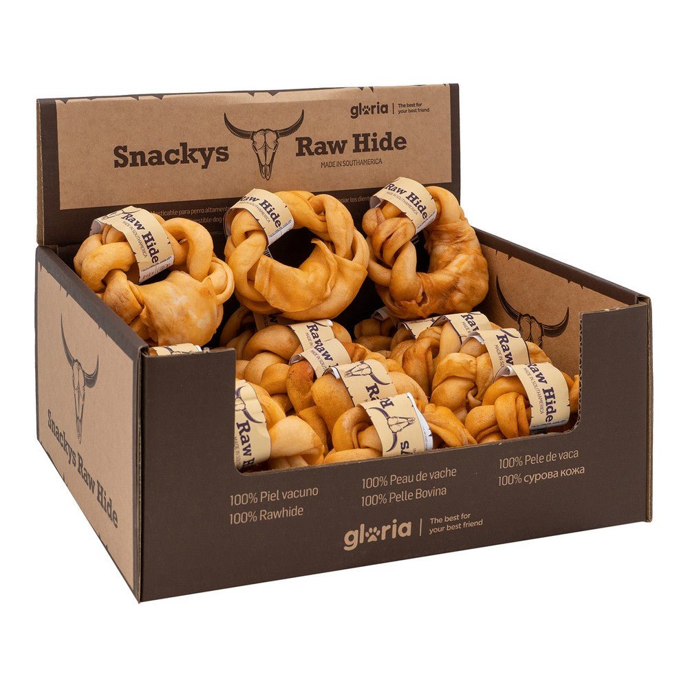 Hundgodis Gloria Snackys Rawhide Honung 12 cm Donut Flätning - Gloria | Valpoteket