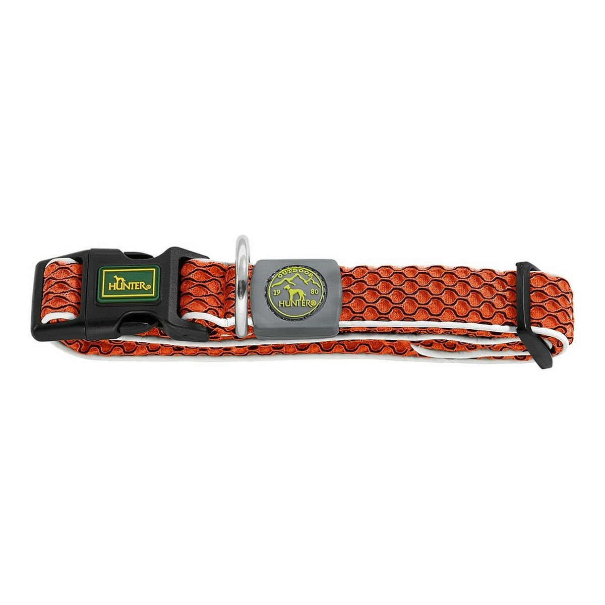 Hundhalsband Hunter Basic Tråd Orange Storlek S (30-43 cm)