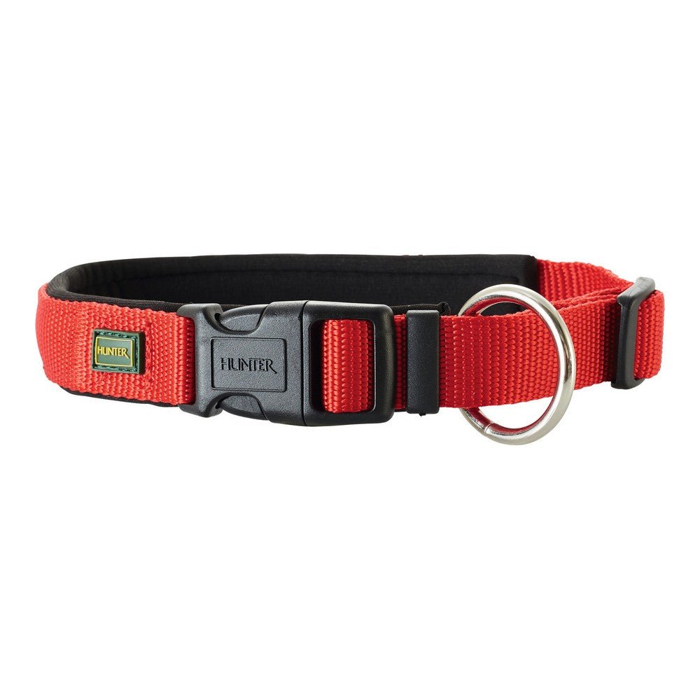 Hundhalsband Hunter neopren röd (28-30 cm)