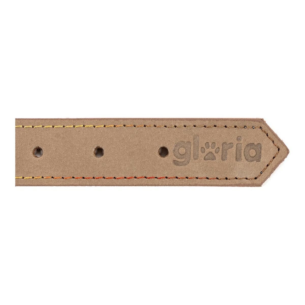 Hundhalsband läder Gloria Oasis Beige (1,2 x 35 cm)