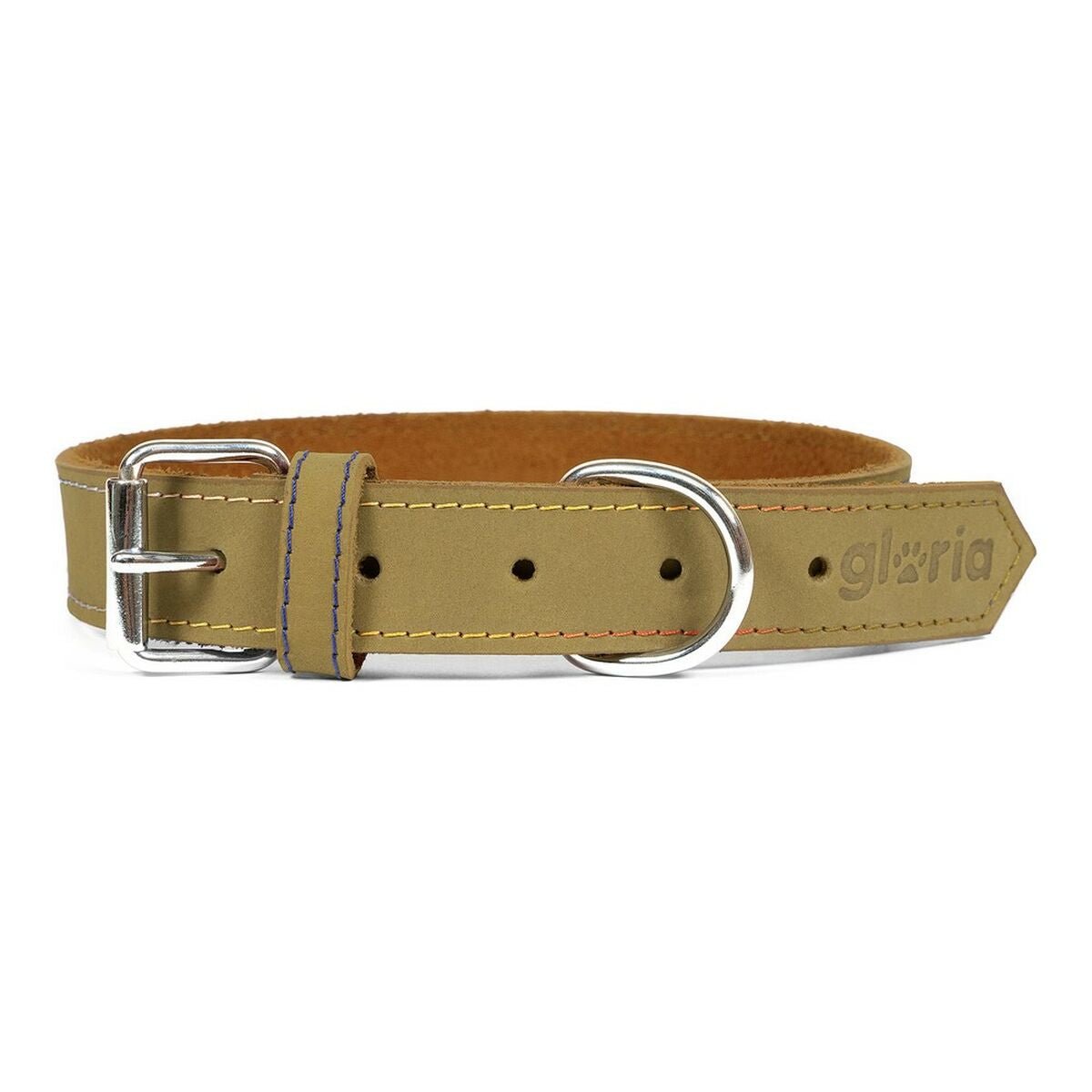 Dog collar leather Gloria Oasis Green (60 x 3 cm)