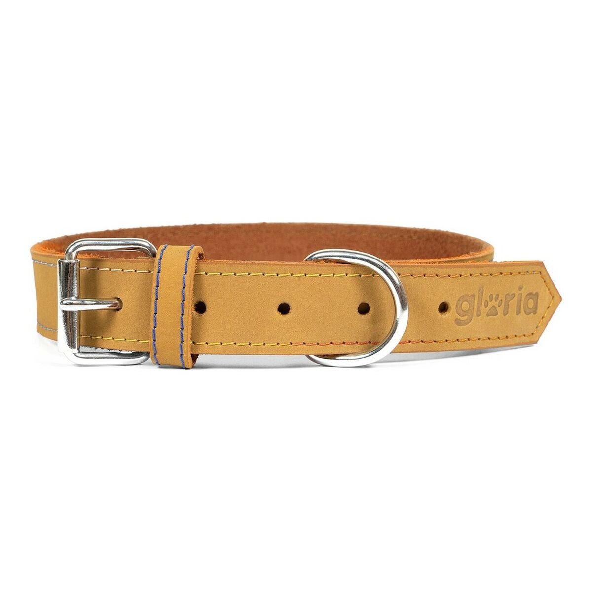 Dog collar leather Gloria Oasis Yellow (70 x 3 cm)