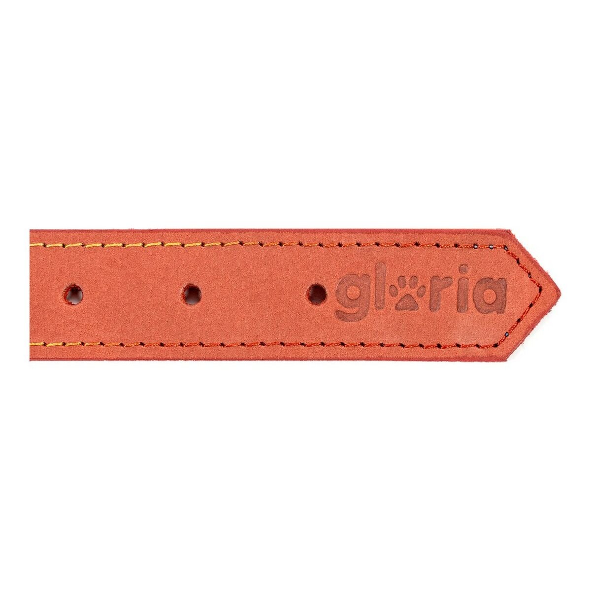 Hundhalsband läder Gloria Oasis Röd (35 x 1,2 cm)