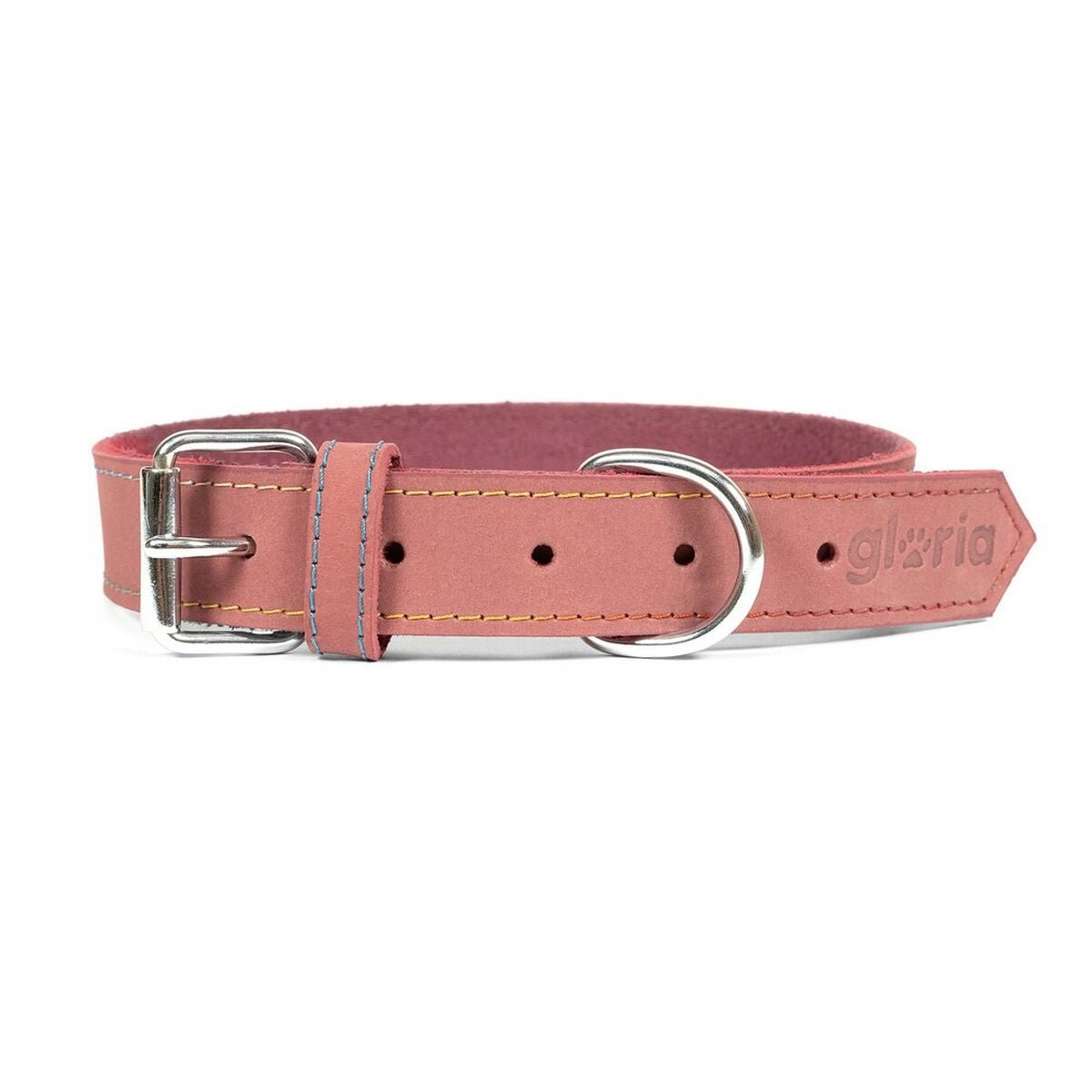 Hundhalsband läder Gloria Oasis Rosa (1,2 x 35 cm)