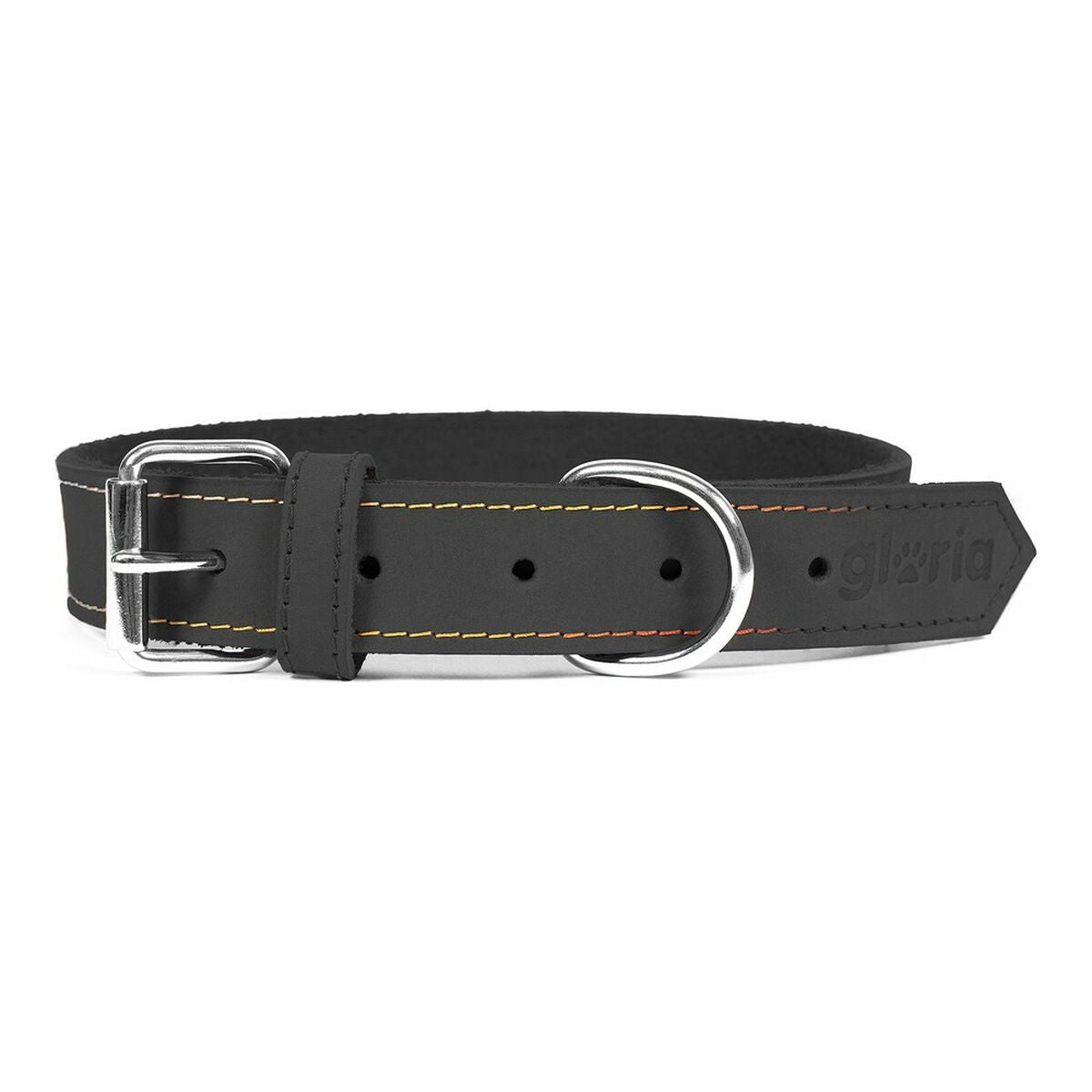 Dog collar leather Gloria Oasis Black (70 x 3 cm)