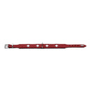 Hundhalsband läder Hunter Swiss Röd/Svart (47-54 cm) - Hunter | Valpoteket