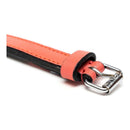 Hundhalsband läder vadderad Gloria korall (35 x 1,5 cm) - Gloria | Valpoteket