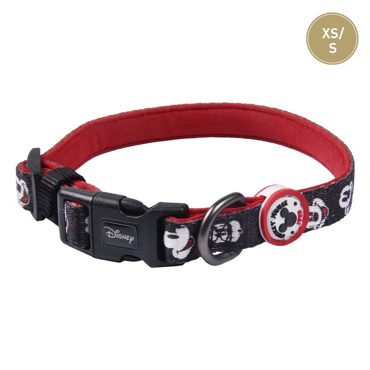 Hundhalsband Mickey Mouse Svart XS/S