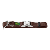 Hundhalsband nylon justerbar Hunter Alu-Strong brun L - Hunter | Valpoteket