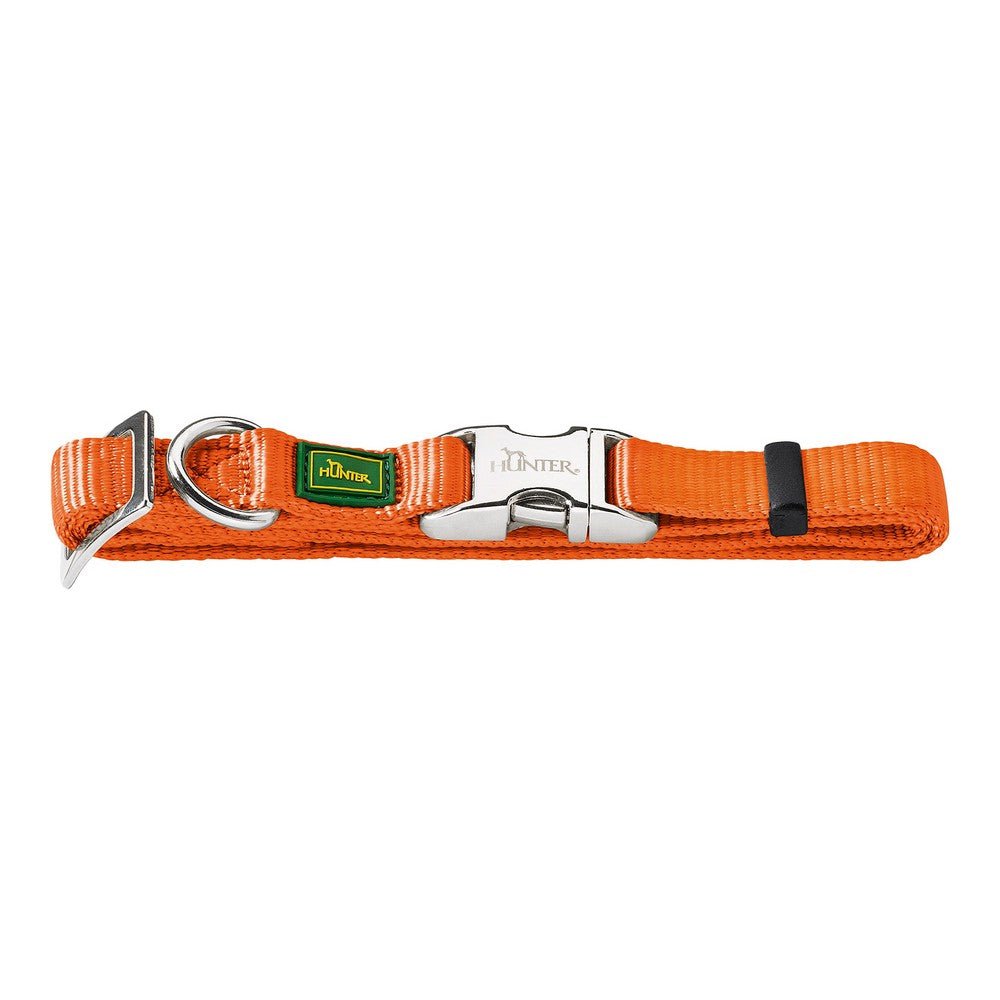 Hundhalsband nylon justerbar Hunter Alu-Strong orange L - Hunter | Valpoteket