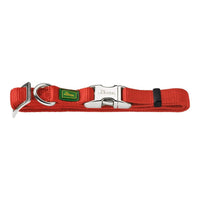 Hundhalsband nylon justerbar Hunter Alu-Strong röd S - Hunter | Valpoteket