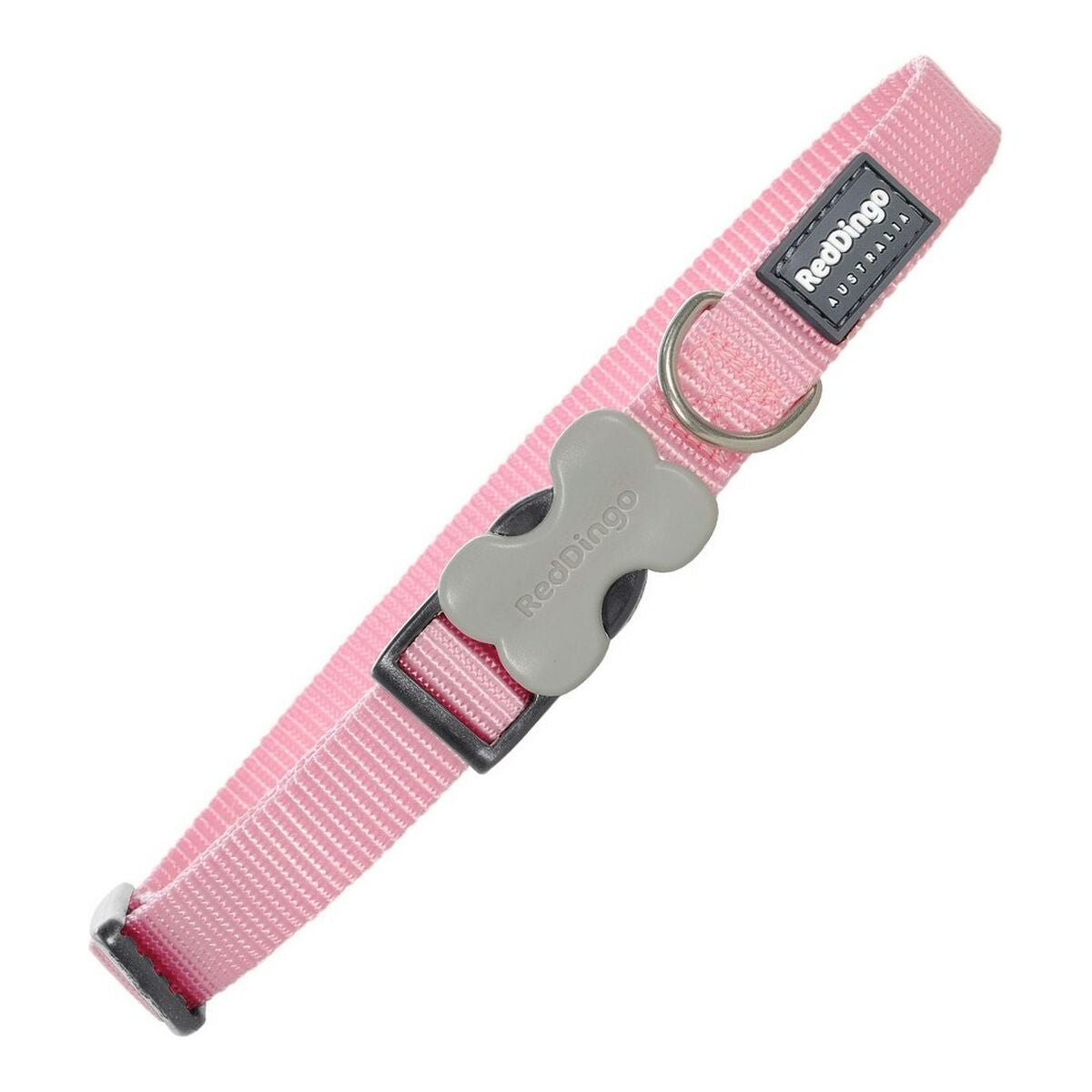 Dog collar nylon Red Dingo Smooth Pink (1.5 x 24-36 cm)