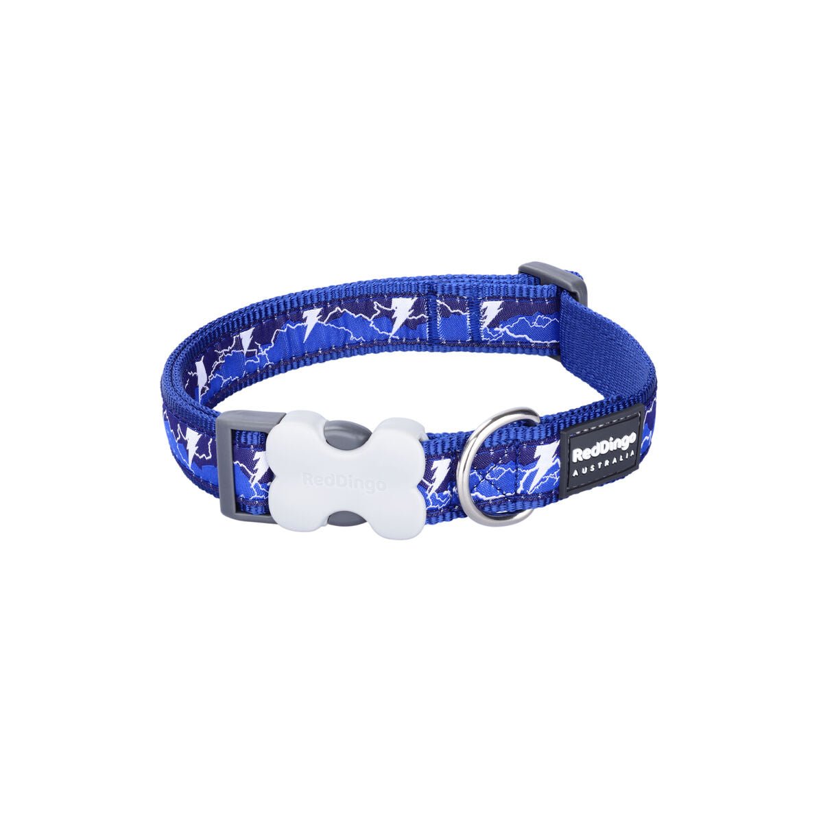 Dog collar Red Dingo Lightning 20-32 cm Navy blue