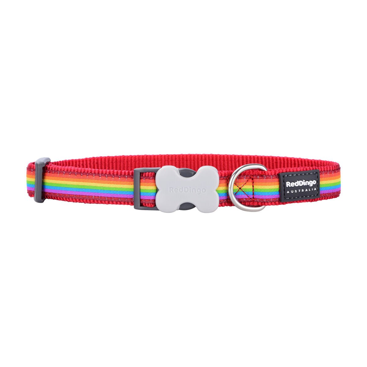 Hundhalsband Red Dingo Rainbow 20-32 cm Multicolour