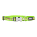 Hundhalsband Red Dingo STYLE MONKEY LIME GREEN 41-63 cm - Red Dingo | Valpoteket