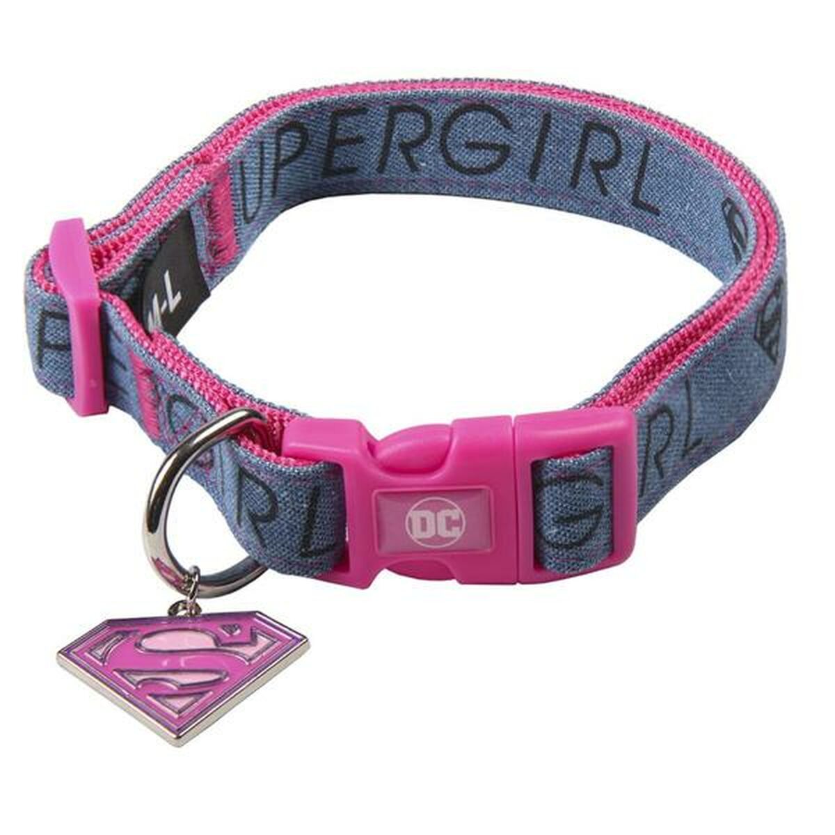 Hundhalsband Superman Rosa S/M