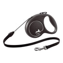 Hundkoppel Flexi BLACK DESIGN Silvrig XS - Flexi | Valpoteket