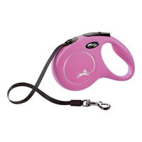 Hundkoppel Flexi NEW CLASSIC 5m Rosa Storlek M - Flexi | Valpoteket