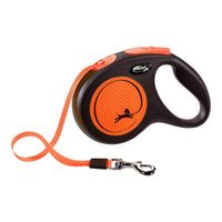 Hundkoppel Flexi NEW NEON 5 m Orange Storlek M - Flexi | Valpoteket