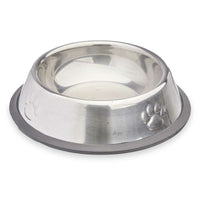 Hundmatare Silvrig Grå Gummi Metall 15 x 4 x 15 cm (24 antal) - Mascow | Valpoteket