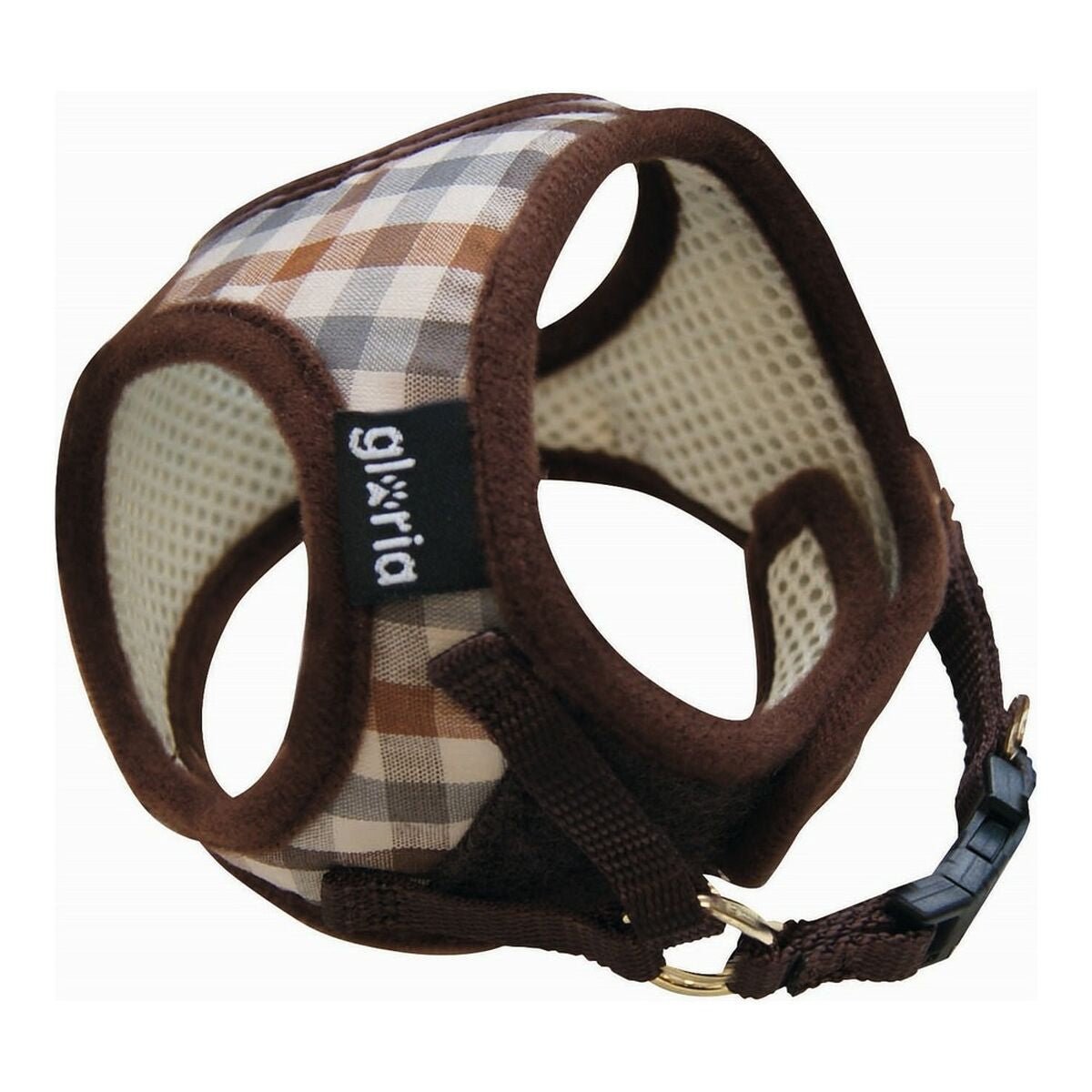 Dog harness Gloria Checked 17-22 cm XS size