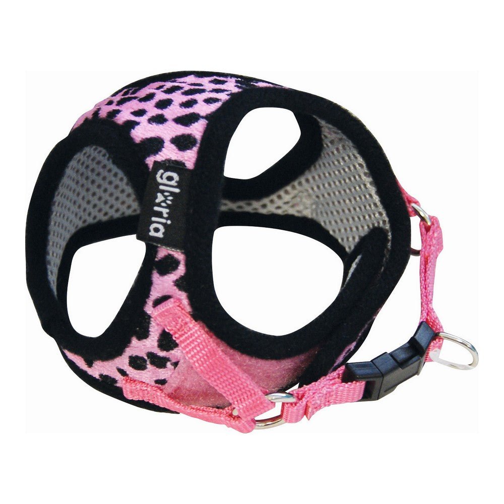 Dog harness Gloria Leopard 27-35 cm Pink Size M