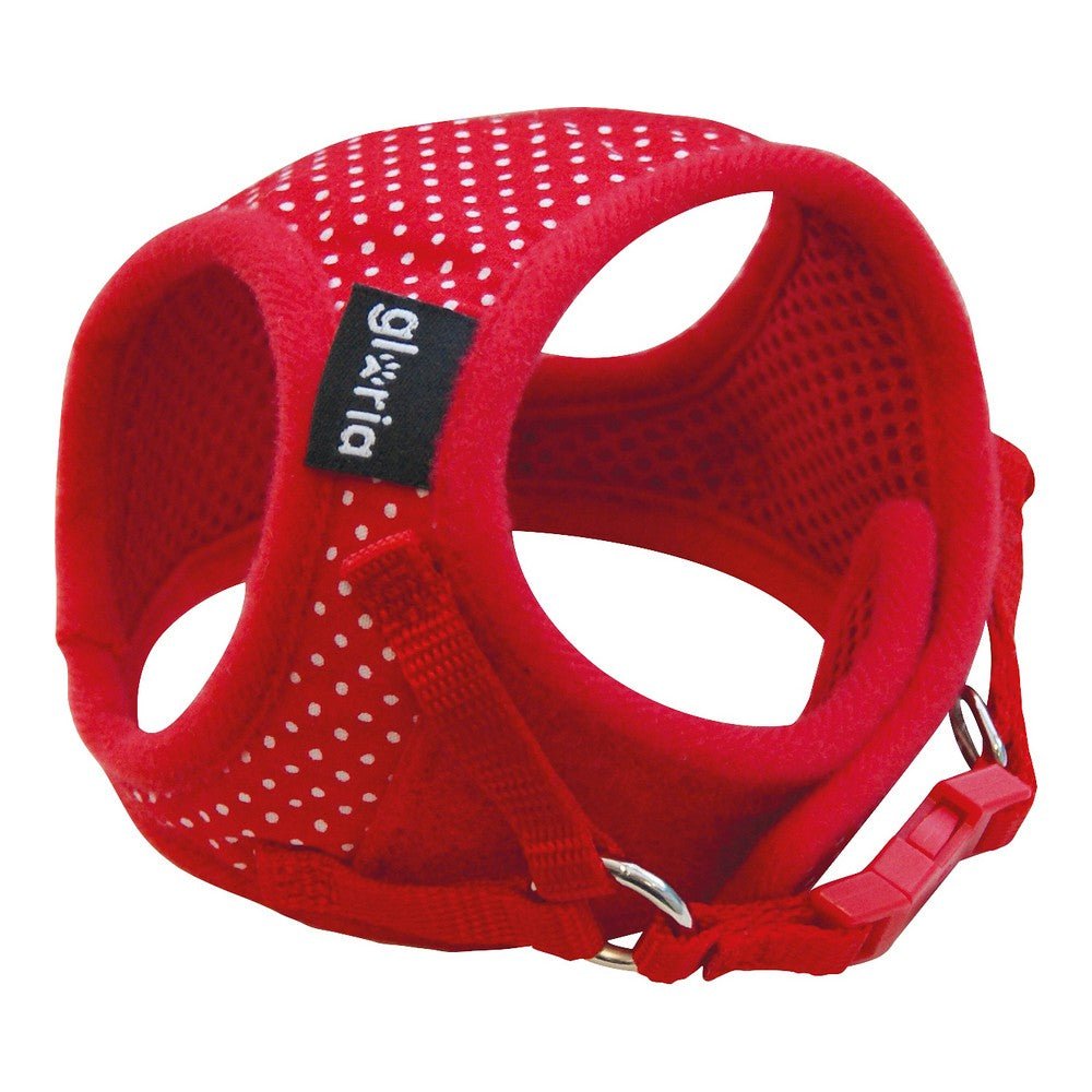 Dog harness Gloria Points 17-22 cm Red XS size