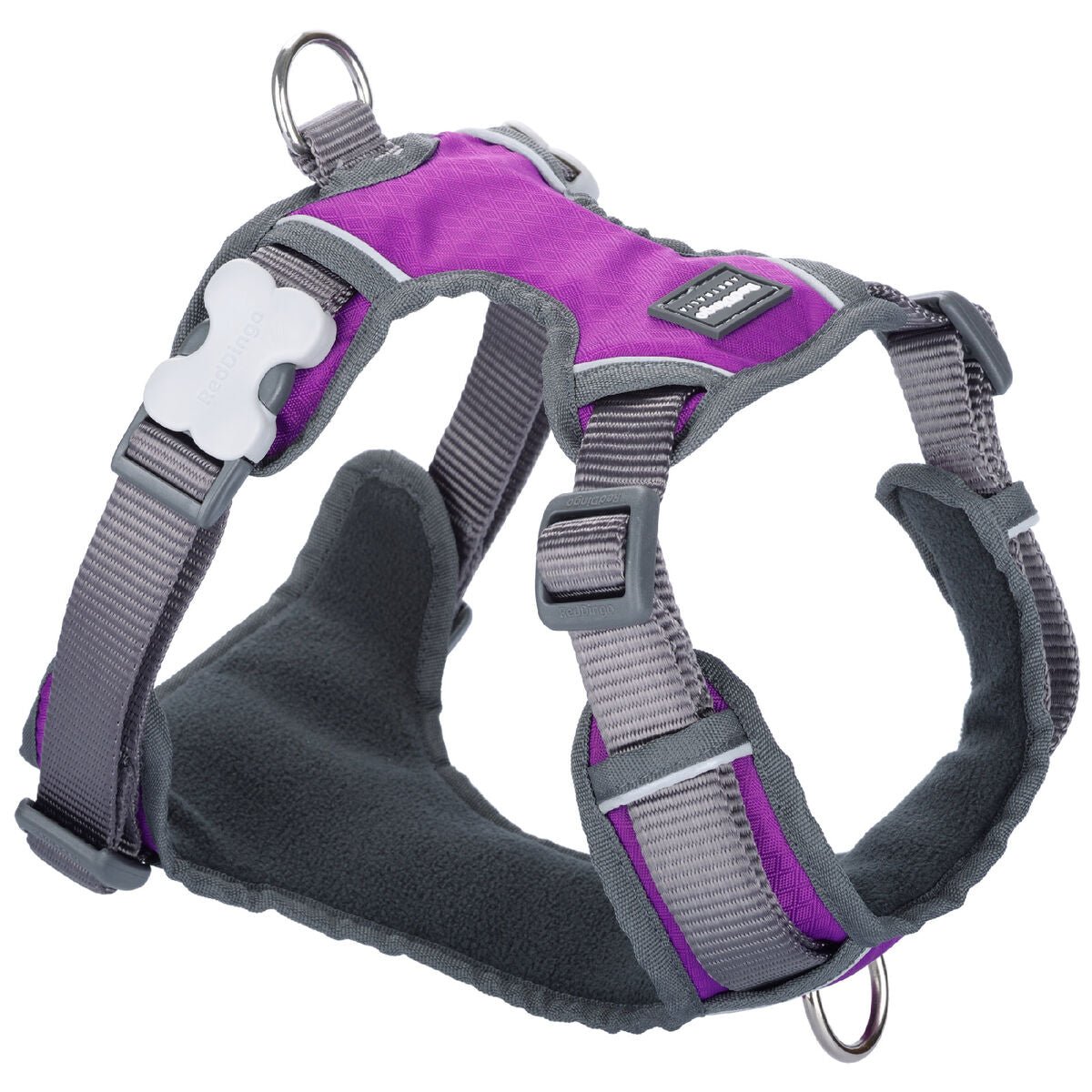 Dog harness Red Dingo Dingo 25-36 cm 31-43 cm Purple XS