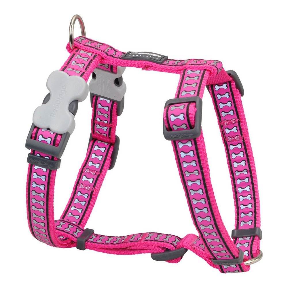 Dog harness Red Dingo Ivory Reflective 25-39 cm Fuchsia