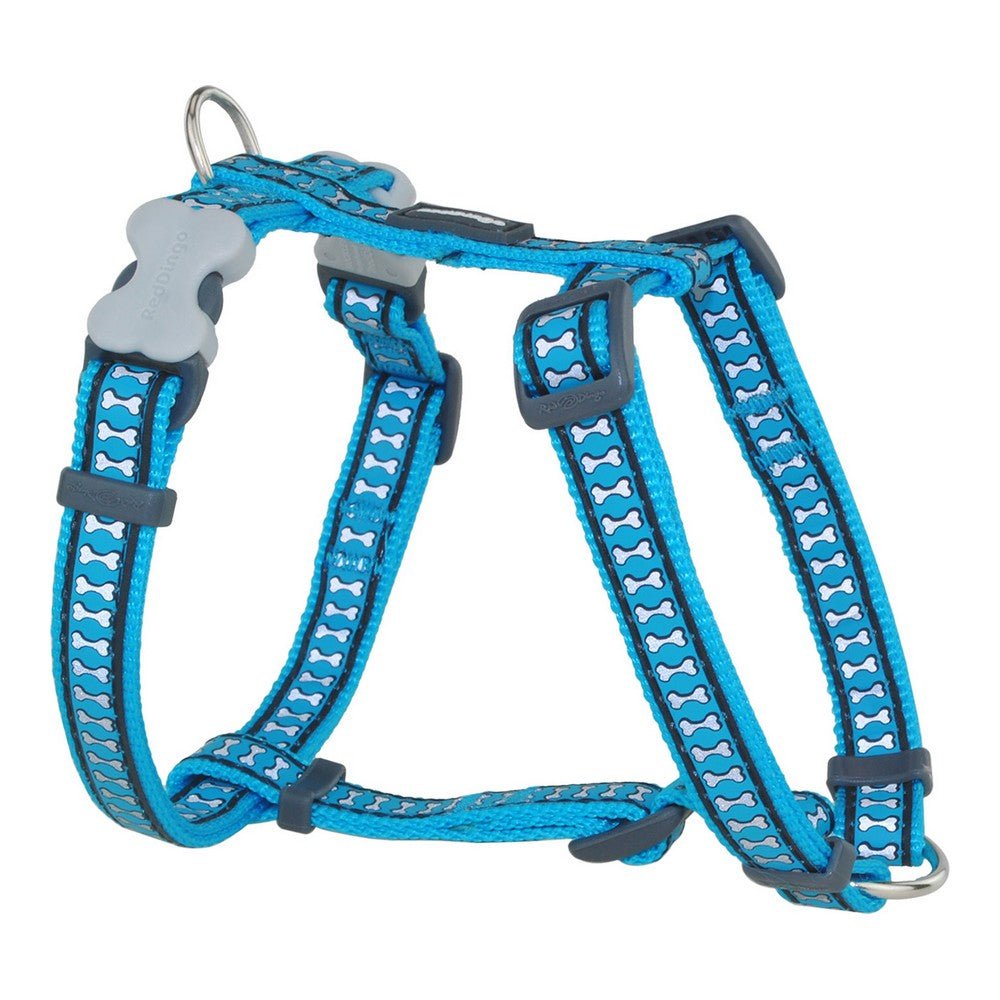 Dog harness Red Dingo Ivory Reflective 25-39 cm Turquoise