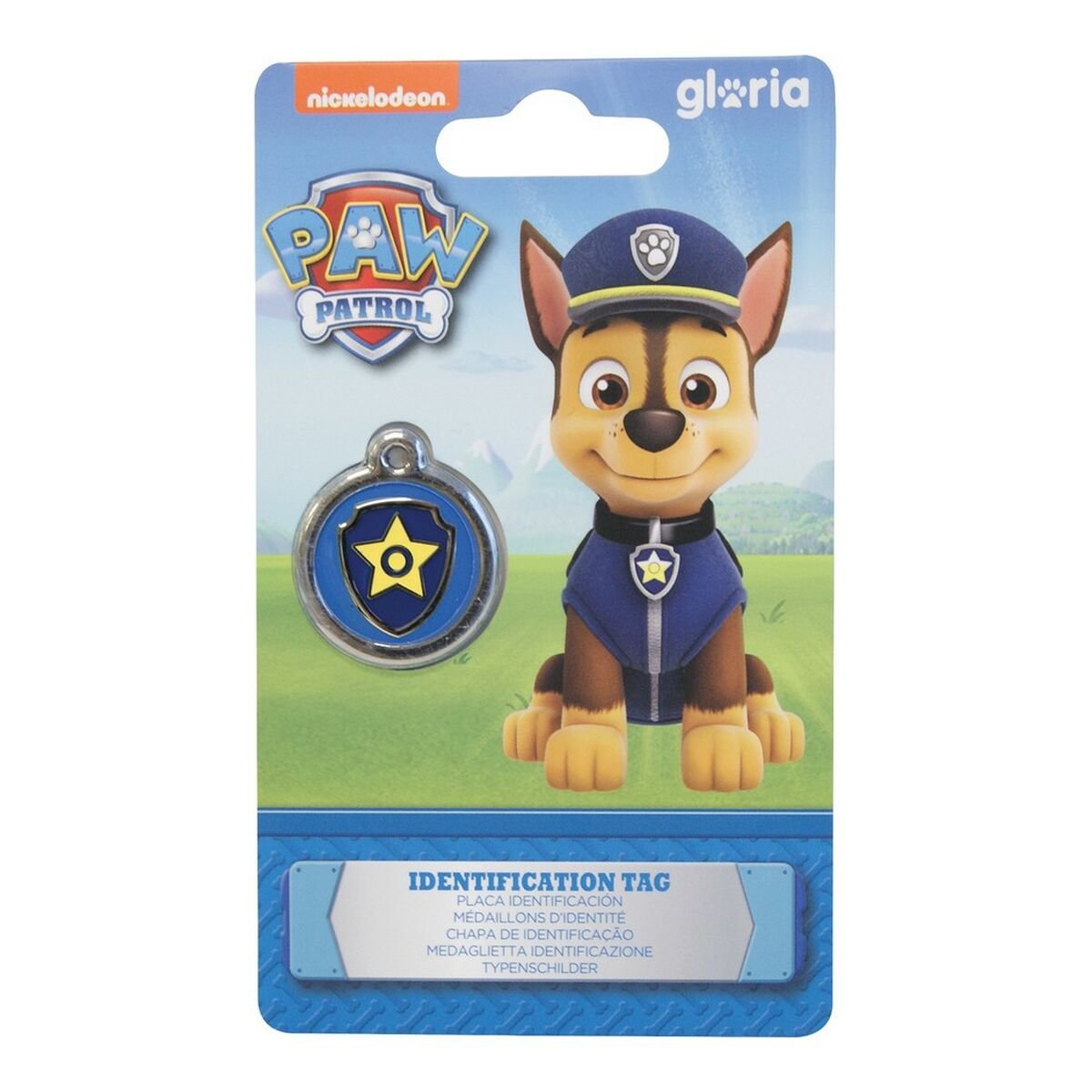 Id bricka hund The Paw Patrol Chase Storlek M - The Paw Patrol | Valpoteket