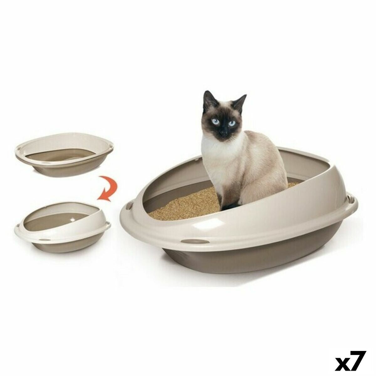 Cat box Georplast GP10530 45 x 36 x 15 cm (7 number)