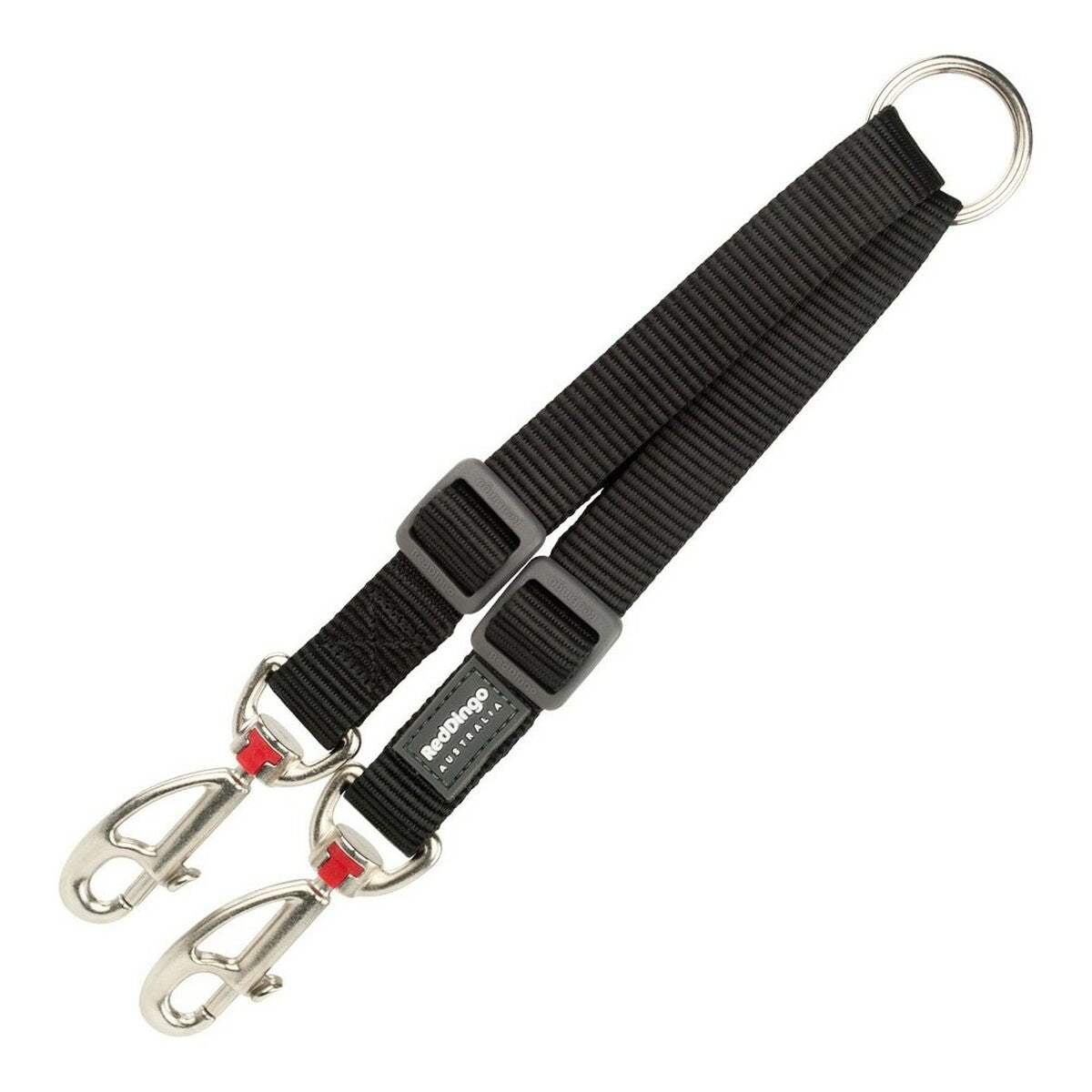 Koppling för 2-hundsledning Red Dingo Svart black (2 x 25-34 cm) - Red Dingo | Valpoteket