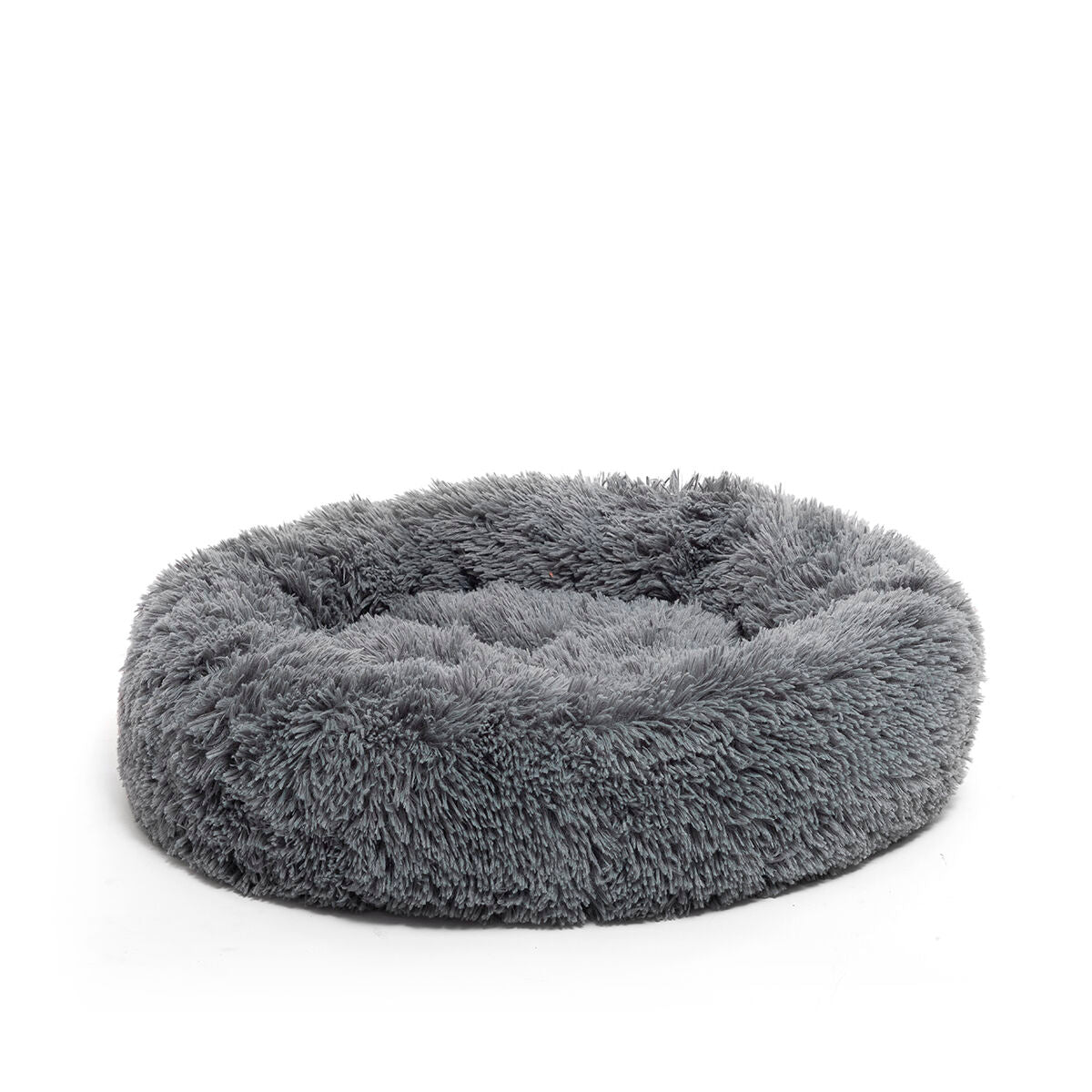 Soothing dog bed | Anti-stress | Grey, Ø 40 cm