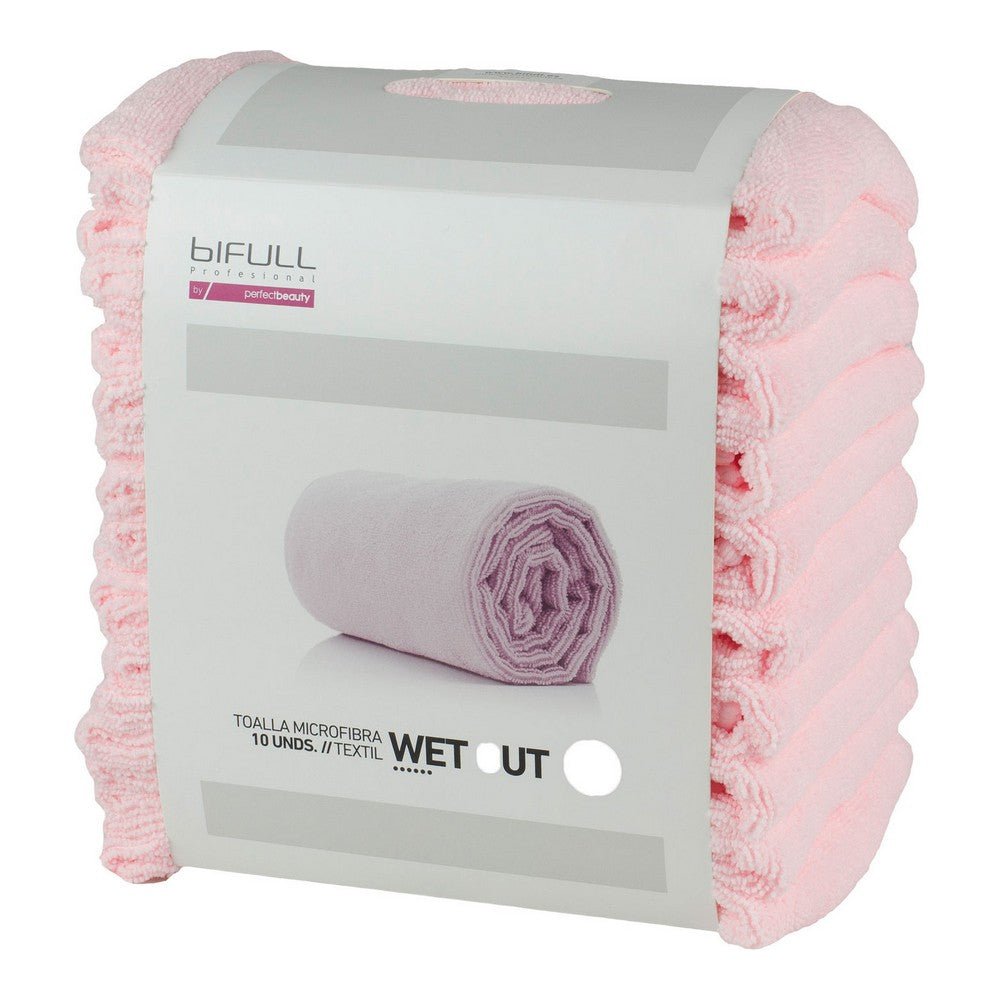 Microfiber towel Bifull Wetout Pets Pink 73 x 40 cm (10 uds)