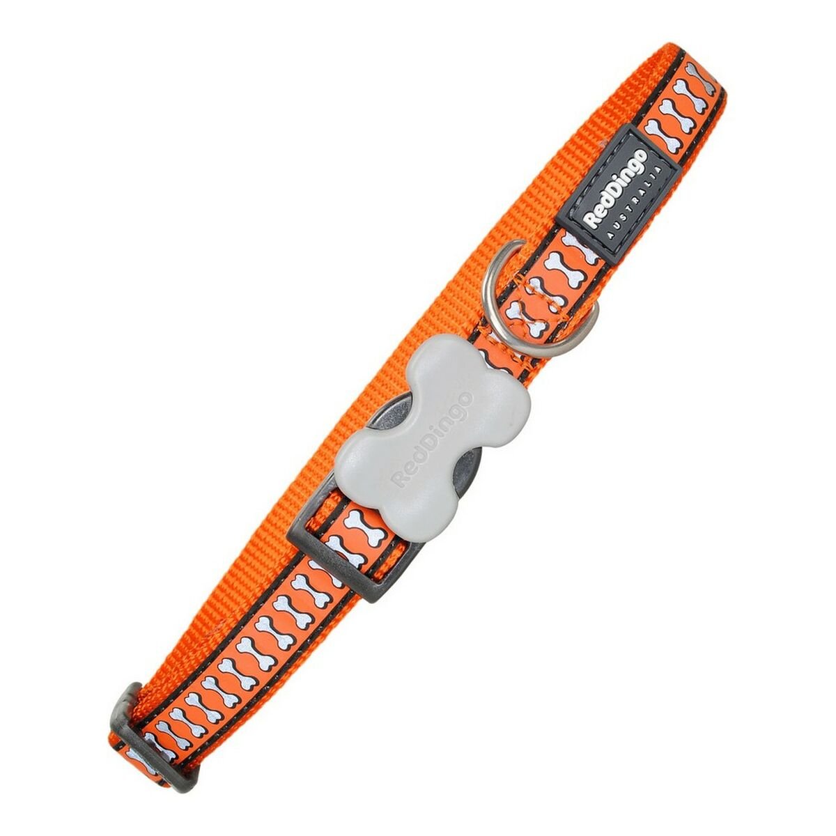 Reflexhalsband hund Red Dingo Elfenben Reflekterande Orange (1,2 x 20-32 cm)