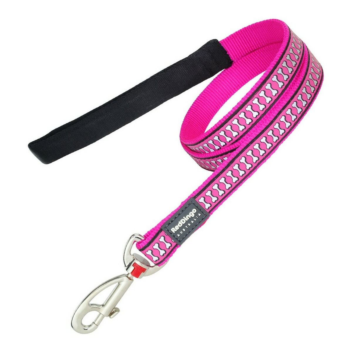 Reflective dog leash Red Dingo Fuchsia (1.5 x 120 cm)